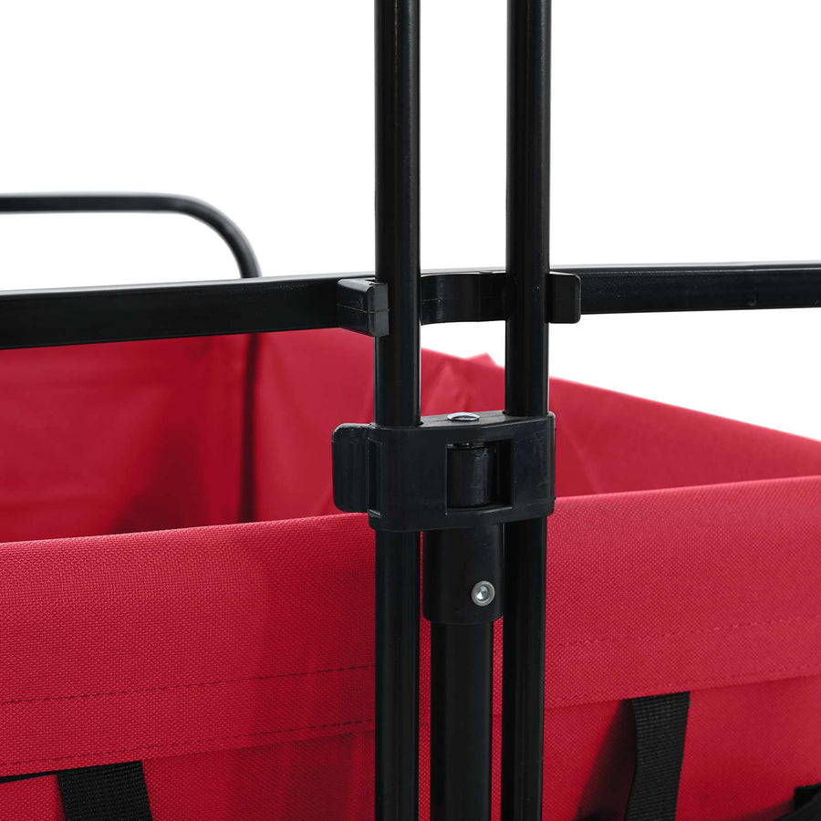 Vouwbare Handtrolley Rood 94 x 53 x 99 cm Oxford Stof