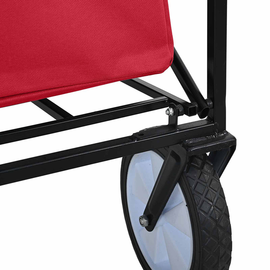Vouwbare Handtrolley Rood 94 x 53 x 99 cm Oxford Stof