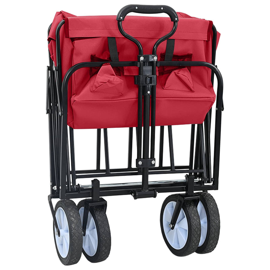 Vouwbare Handtrolley Rood 94 x 53 x 99 cm Oxford Stof