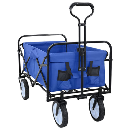 Vouwbare Handtrolley Blauw 94 x 53 x 99 cm Oxford Stof