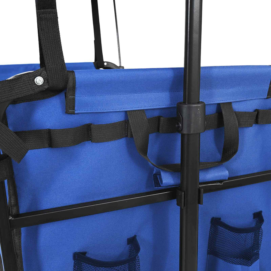 Vouwbare Handtrolley Zwart 105 x 56.5 x 116 cm Oxford Stof