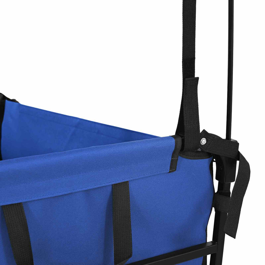 Vouwbare Handtrolley Zwart 105 x 56.5 x 116 cm Oxford Stof