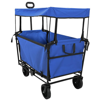 Vouwbare Handtrolley Zwart 105 x 56.5 x 116 cm Oxford Stof
