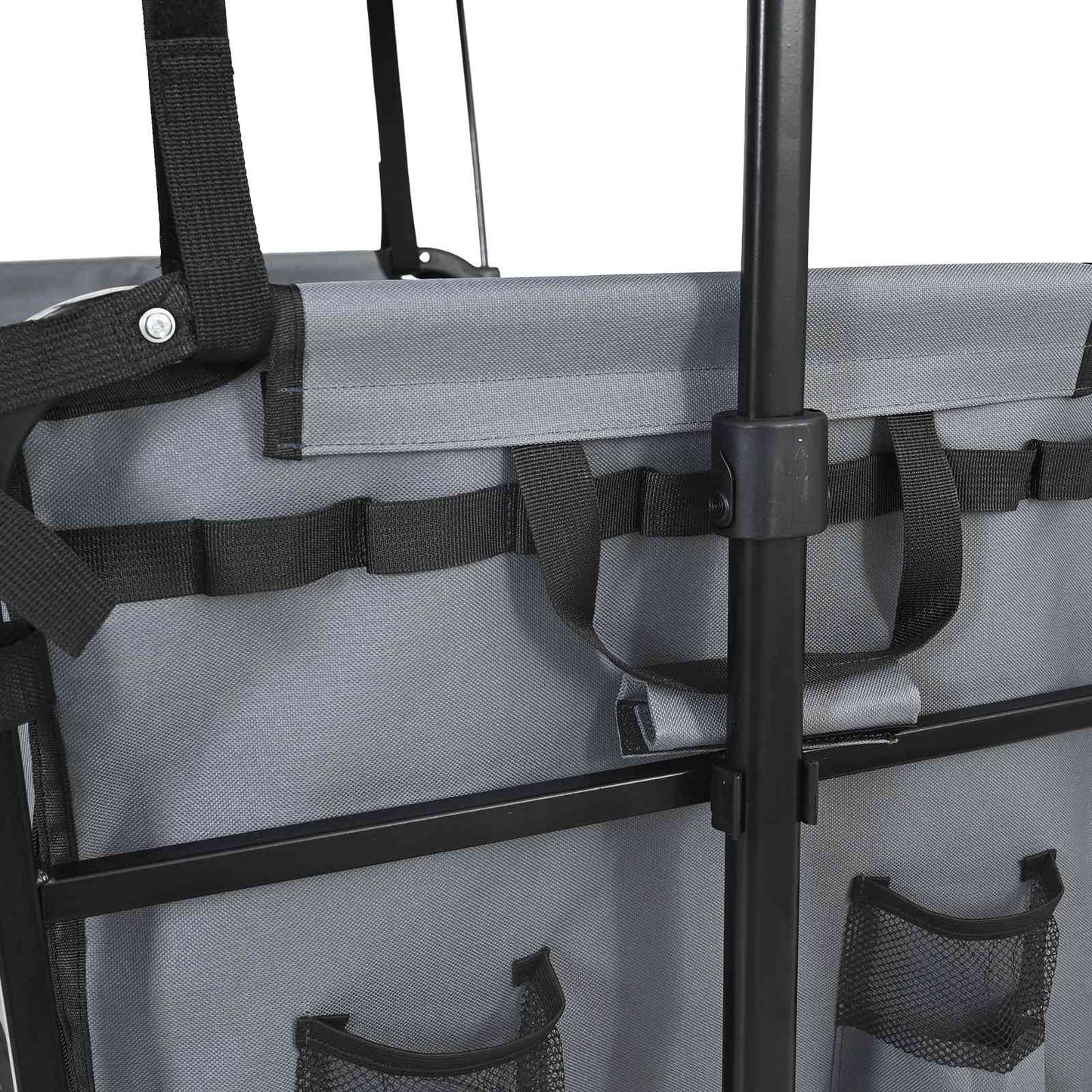 Vouwbare Handtrolley Grijs 105 x 56.5 x 116 cm Oxford Stof