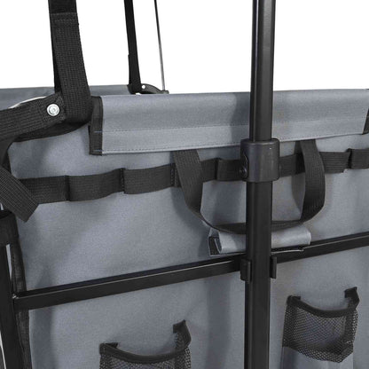 Vouwbare Handtrolley Grijs 105 x 56.5 x 116 cm Oxford Stof