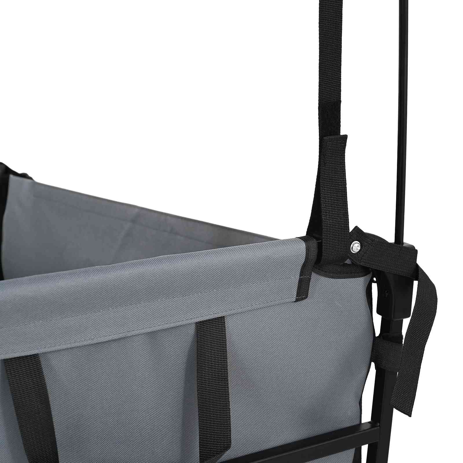 Vouwbare Handtrolley Grijs 105 x 56.5 x 116 cm Oxford Stof