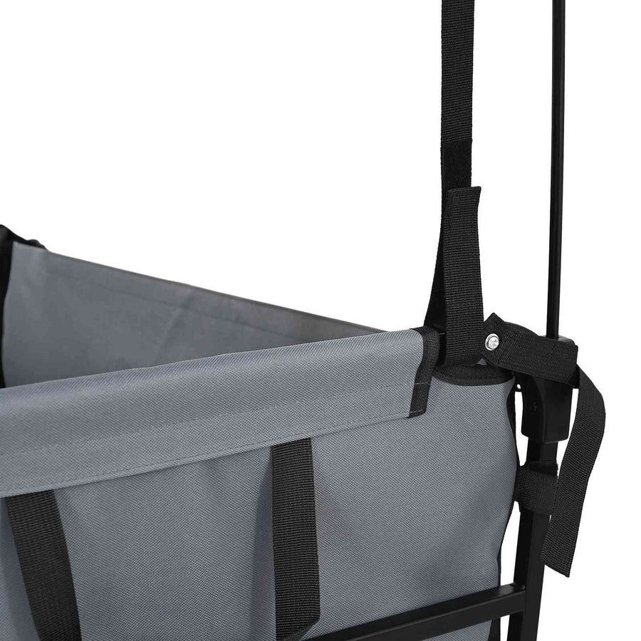 Vouwbare Handtrolley Grijs 105 x 56.5 x 116 cm Oxford Stof