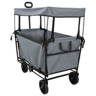 Foldable Hand Trolley Grey 105 x 56.5 x 116 cm Oxford Fabric