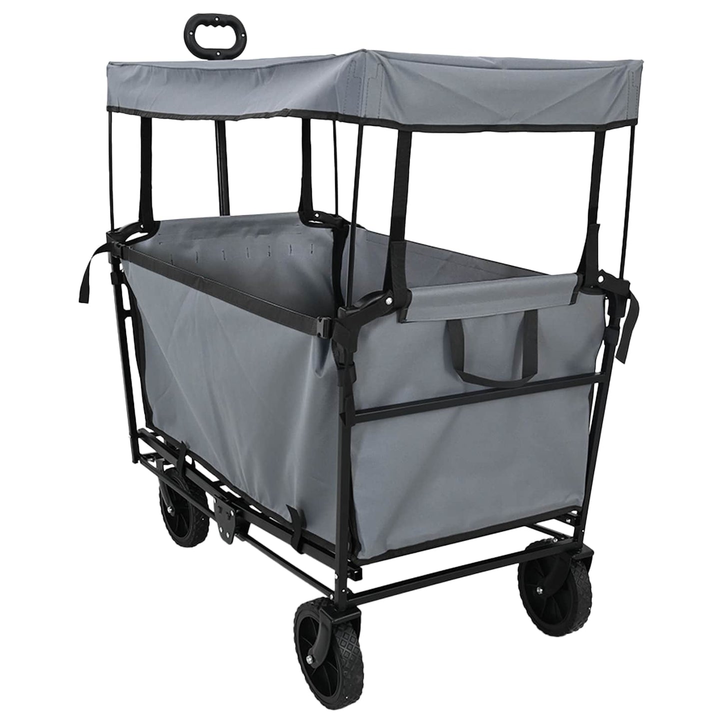 Vouwbare Handtrolley Grijs 105 x 56.5 x 116 cm Oxford Stof