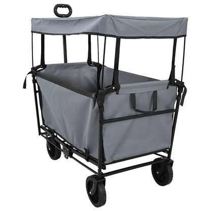 Vouwbare Handtrolley Grijs 105 x 56.5 x 116 cm Oxford Stof