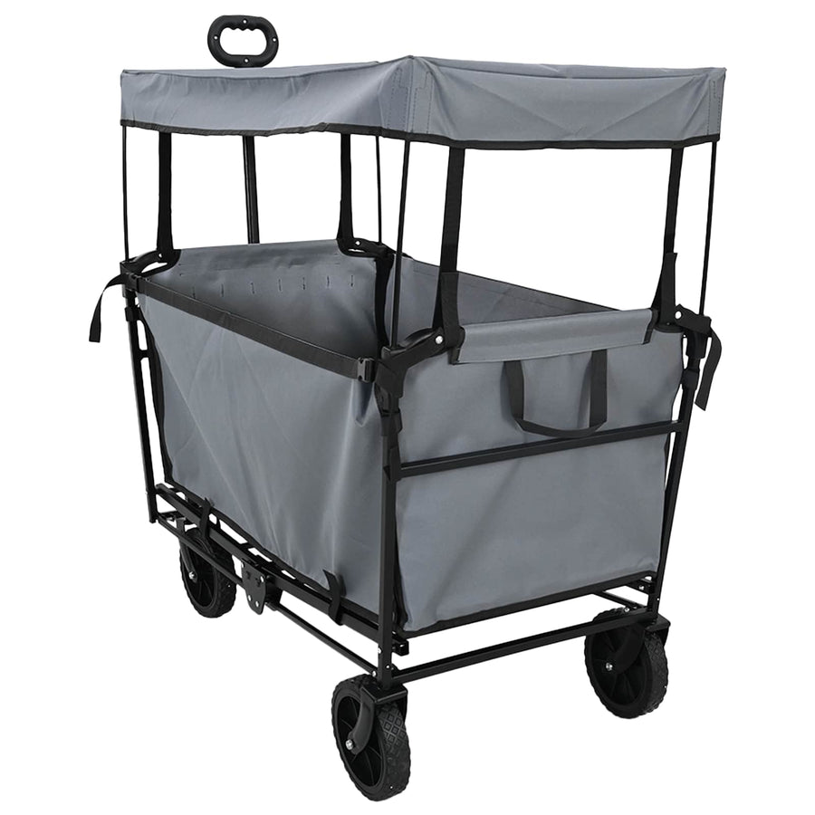 Vouwbare Handtrolley Grijs 105 x 56.5 x 116 cm Oxford Stof
