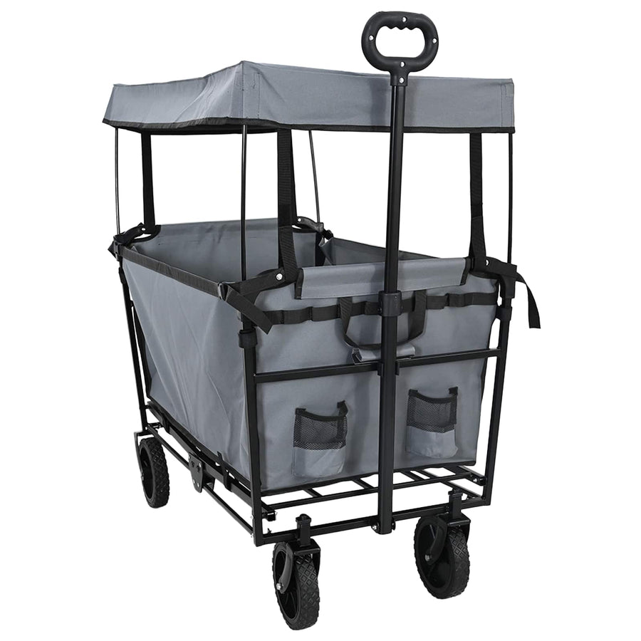 Vouwbare Handtrolley Grijs 105 x 56.5 x 116 cm Oxford Stof