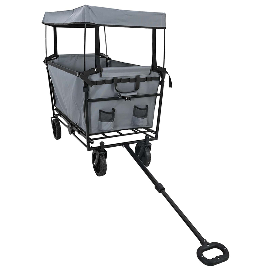 Vouwbare Handtrolley Grijs 105 x 56.5 x 116 cm Oxford Stof