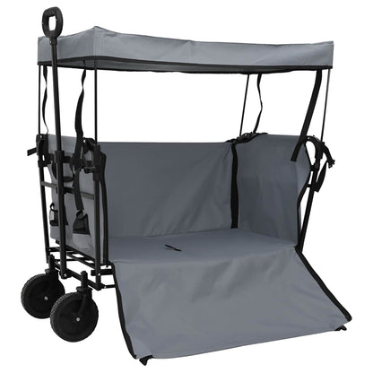 Vouwbare Handtrolley Grijs 105 x 56.5 x 116 cm Oxford Stof