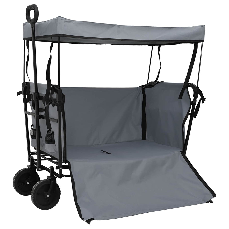 Vouwbare Handtrolley Grijs 105 x 56.5 x 116 cm Oxford Stof