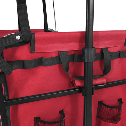 Vouwbare Handtrolley Rood 105 x 56.5 x 116 cm Oxford Stof