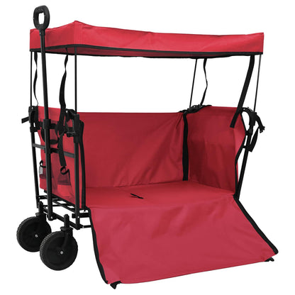 Vouwbare Handtrolley Rood 105 x 56.5 x 116 cm Oxford Stof
