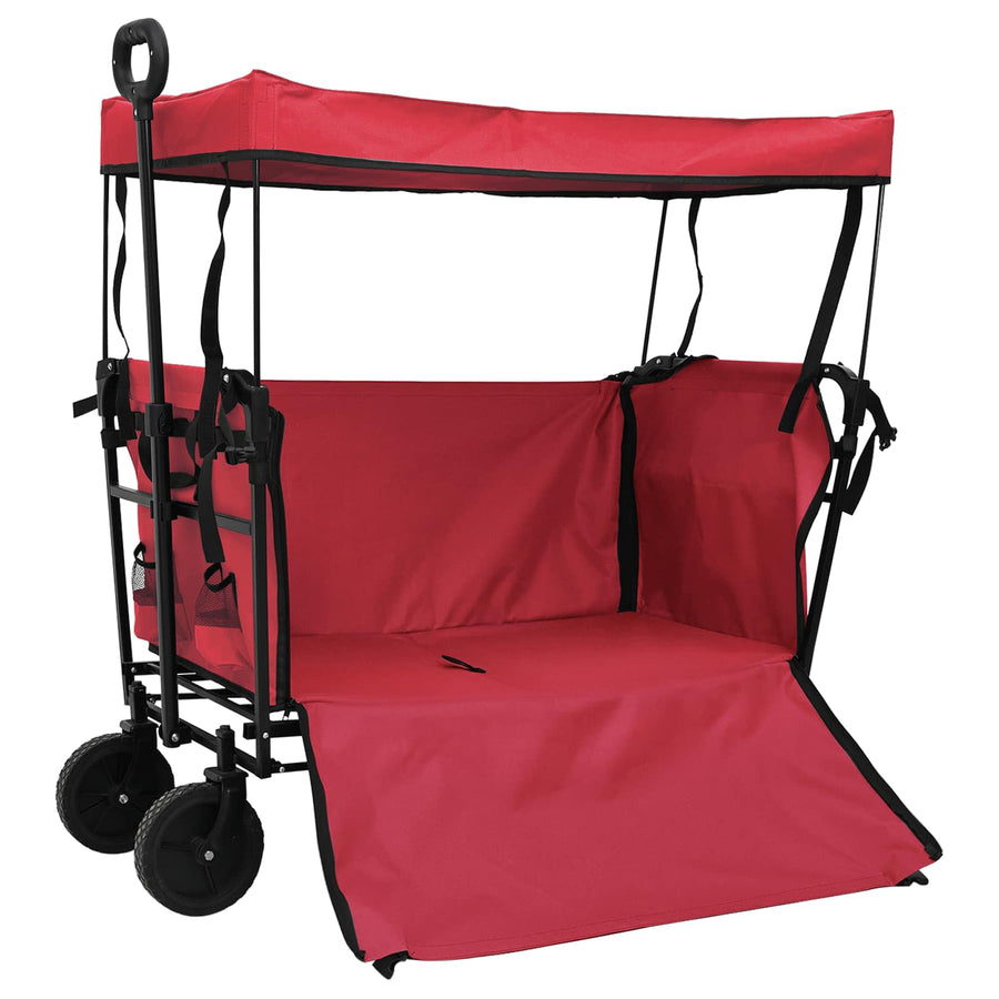 Vouwbare Handtrolley Rood 105 x 56.5 x 116 cm Oxford Stof