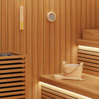 Sauna accessoire set 4 stuks massief vurenhout bruin