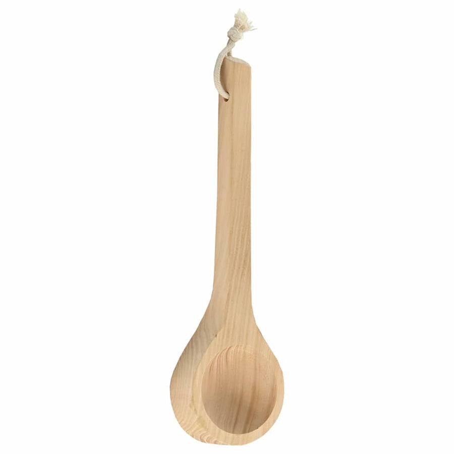Sauna Accessoire Set 4 pcs Bruin Massief Vurenhout en Hennep