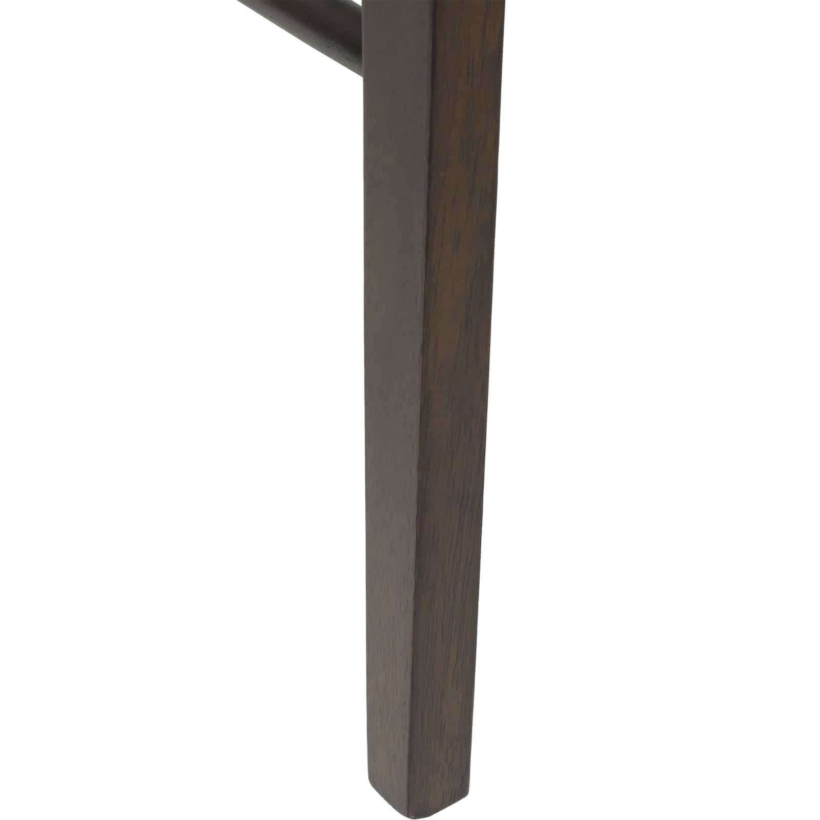 Eetkamerstoel 2 Pcs Massief Rubberhout Lichtbruin en zwart