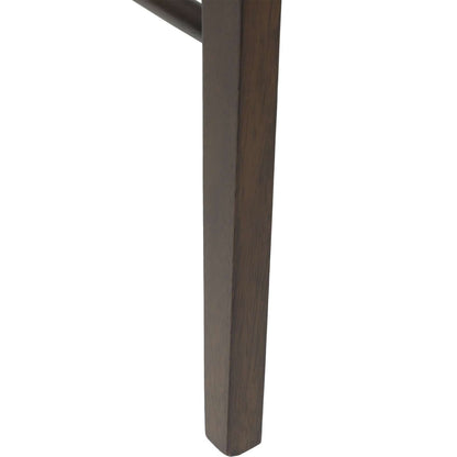 Eetkamerstoel 2 Pcs Massief Rubberhout Lichtbruin en zwart