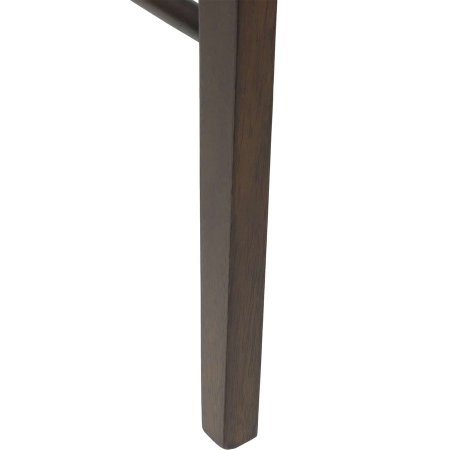 Eetkamerstoel 2 Pcs Massief Rubberhout Lichtbruin en zwart