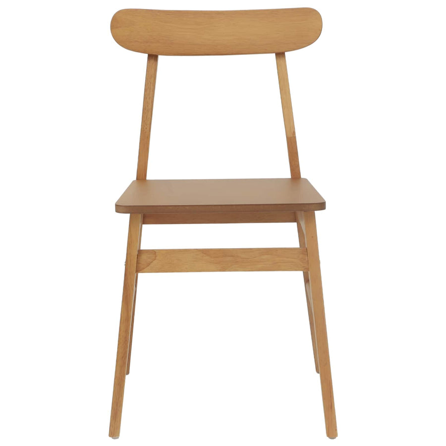 Eetkamerstoel 2 pcs Naturel Massief Hout