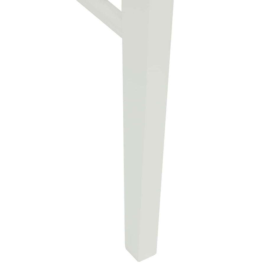 Eetkamerstoel 2 pcs Wit en Natuurlijk Massief Hout
