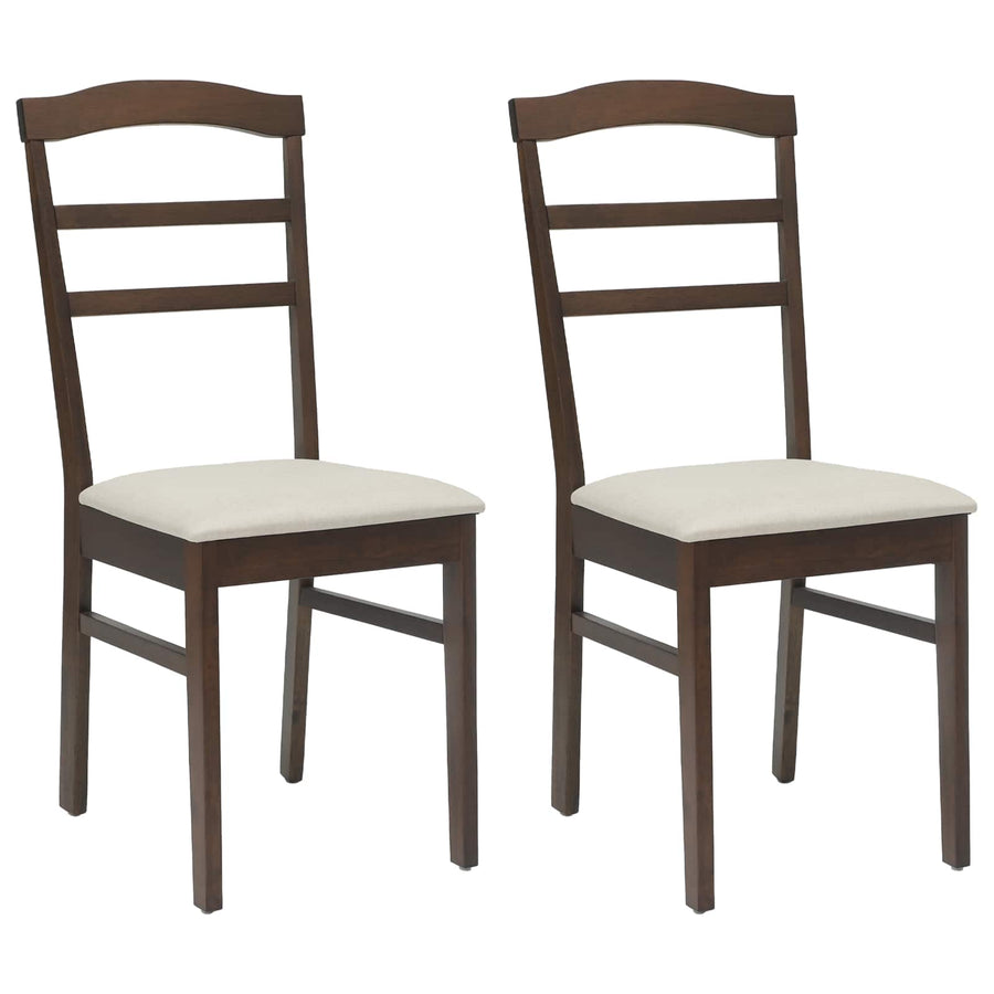 Eetkamerstoel 2 pcs Lichtbruin en Licht Massief Hout