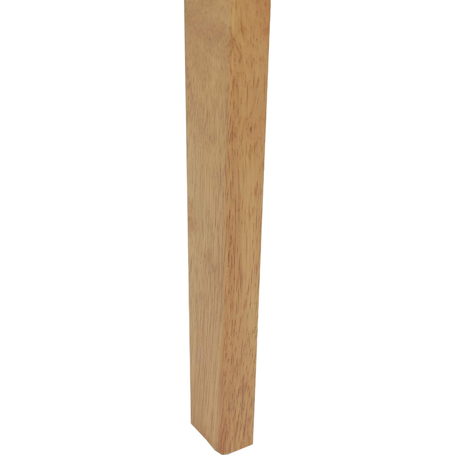 Eetkamerstoel 2 Pcs Massief Rubberhout Natuurlijk en licht