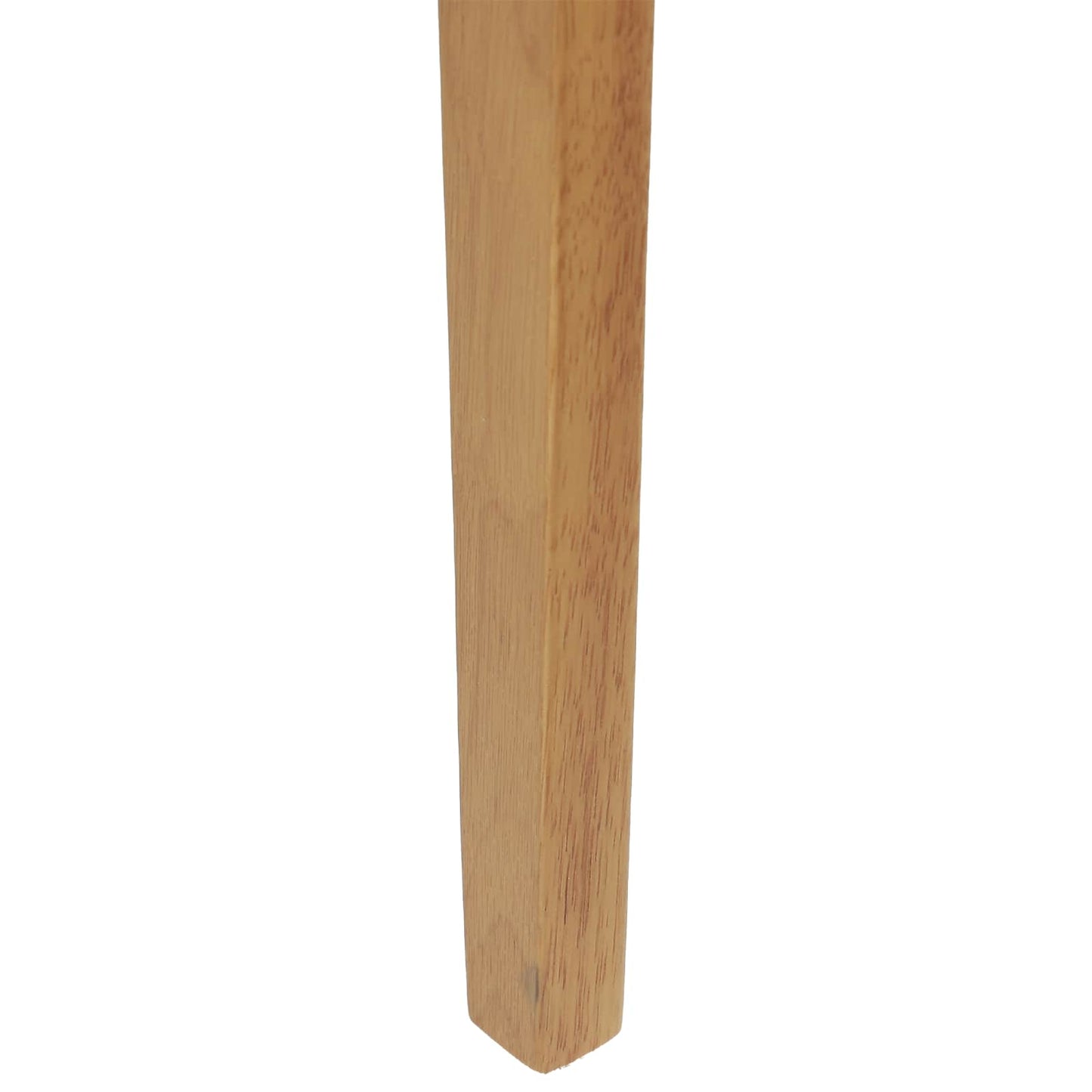 Eetkamerstoel 2 Pcs Massief Rubberhout Naturel