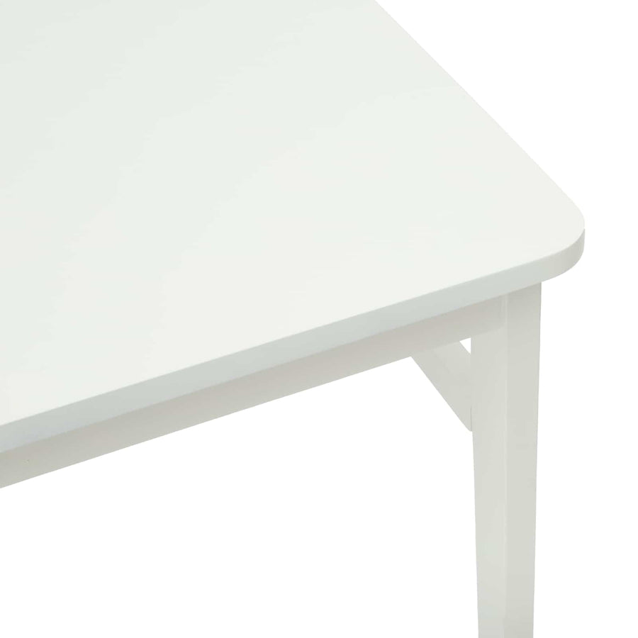 Eetkamerstoel 2 Pcs Massief Rubberhout Wit