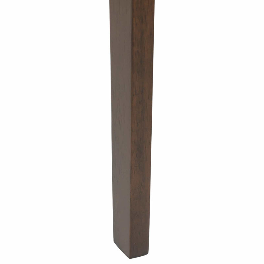 Eetkamerstoel 2 Pcs Massief Rubberhout Lichtbruin en zwart
