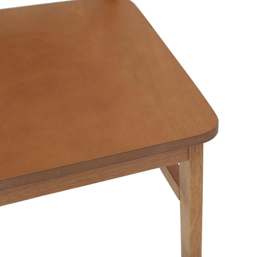 Eetkamerstoel 2 Pcs Massief Rubberhout Naturel
