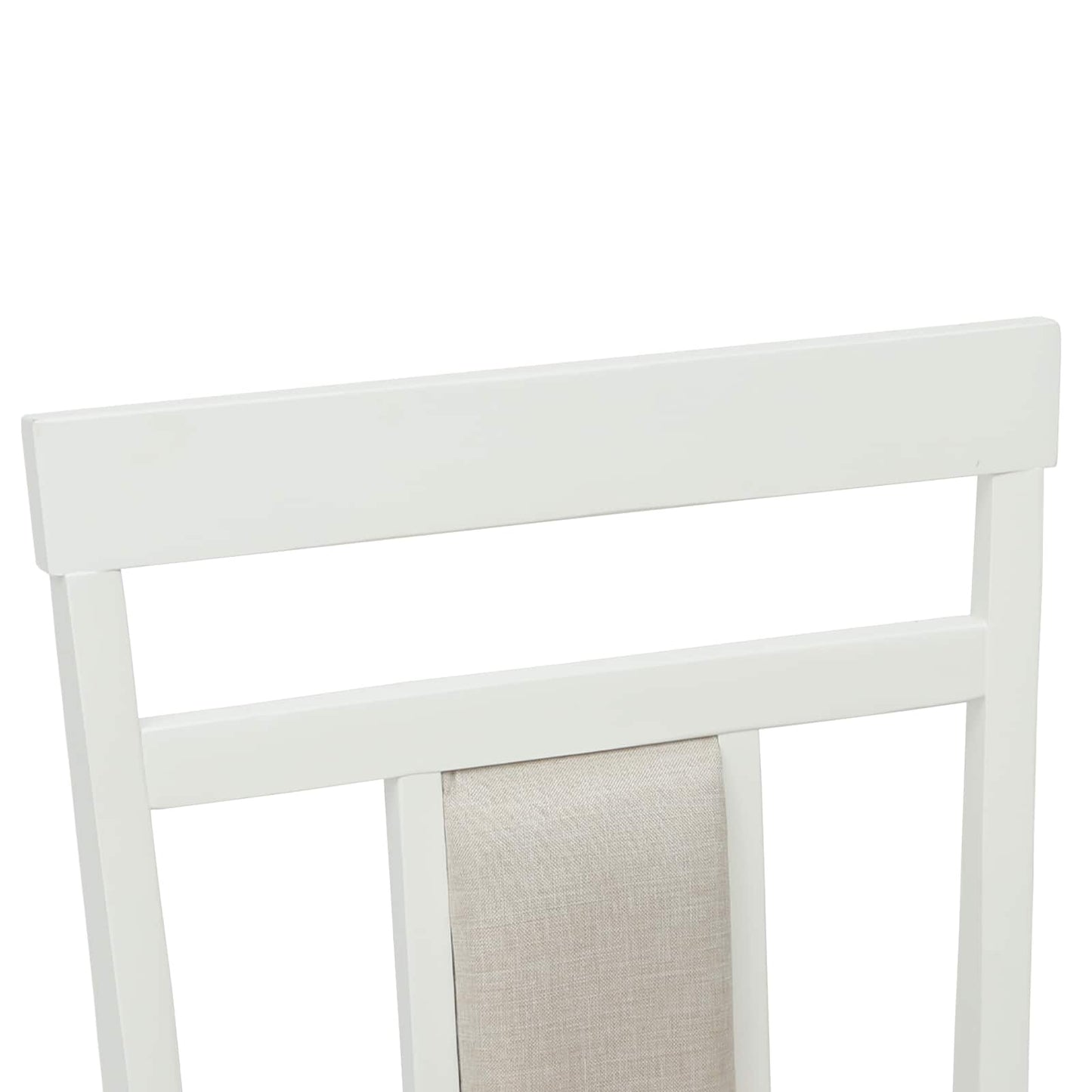 Eetkamerstoel 2 pcs Wit Massief Hout