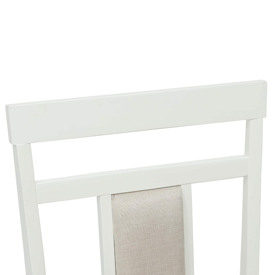 Eetkamerstoel 2 pcs Wit Massief Hout