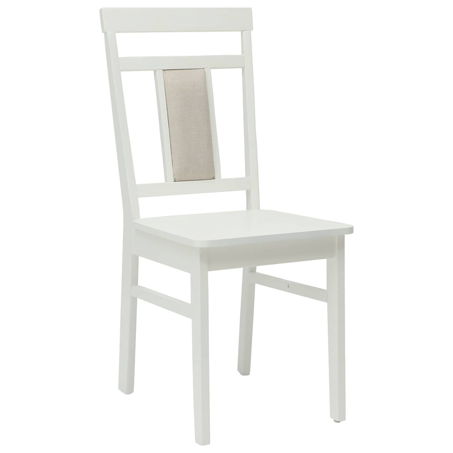 Eetkamerstoel 2 pcs Wit Massief Hout