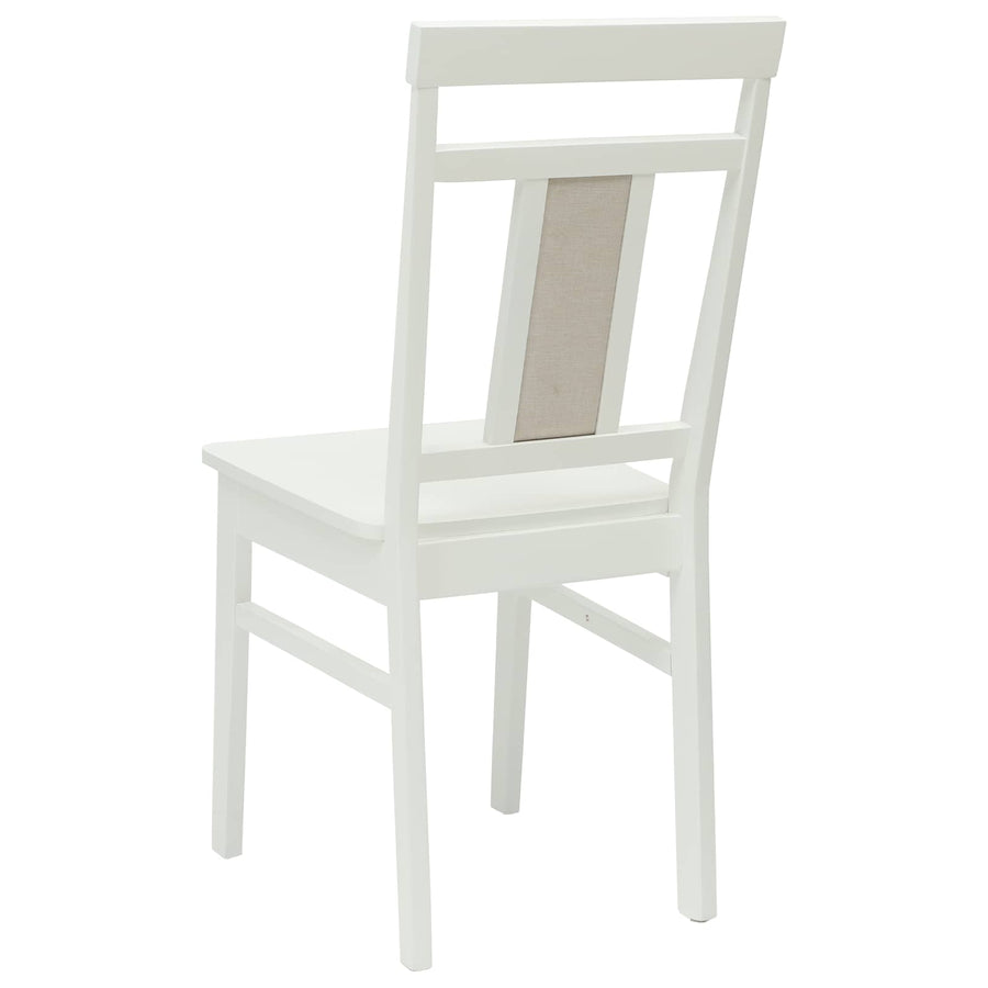 Eetkamerstoel 2 pcs Wit Massief Hout