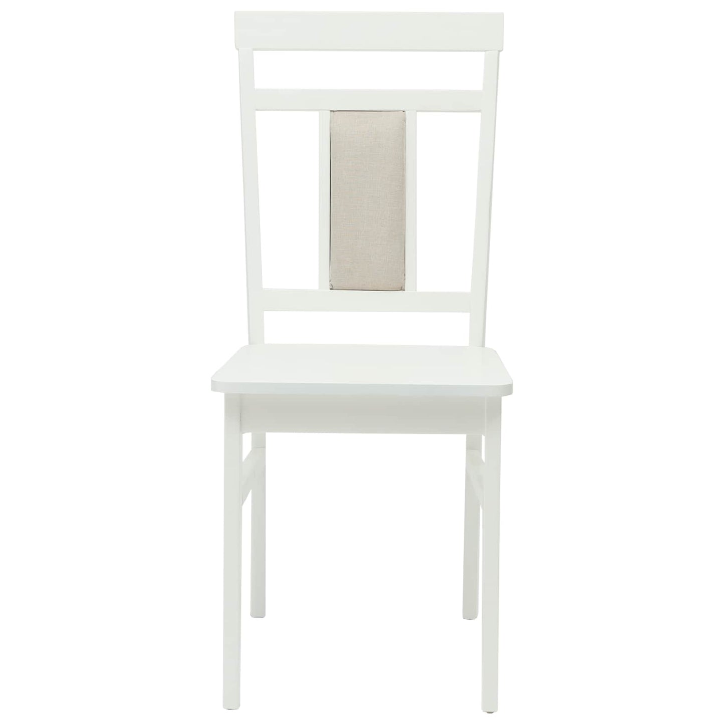Eetkamerstoel 2 pcs Wit Massief Hout