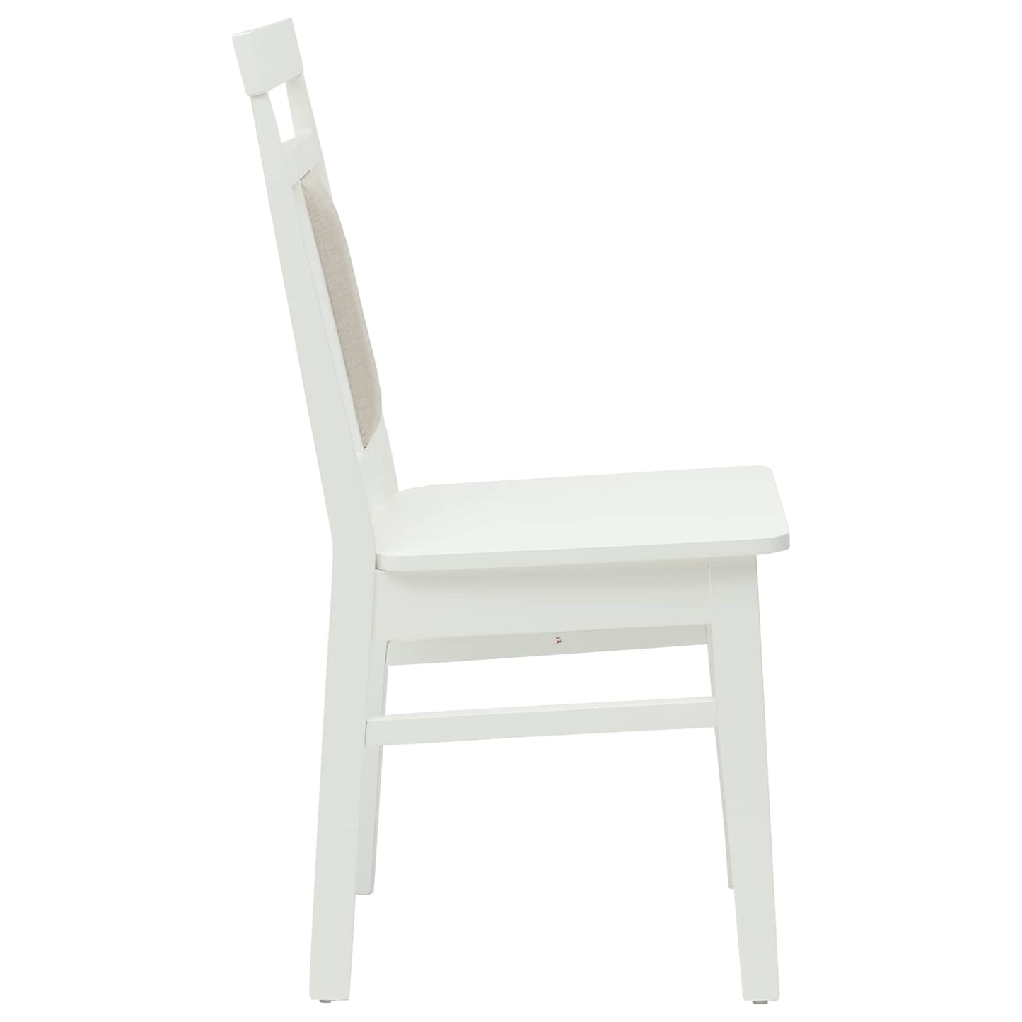 Eetkamerstoel 2 pcs Wit Massief Hout
