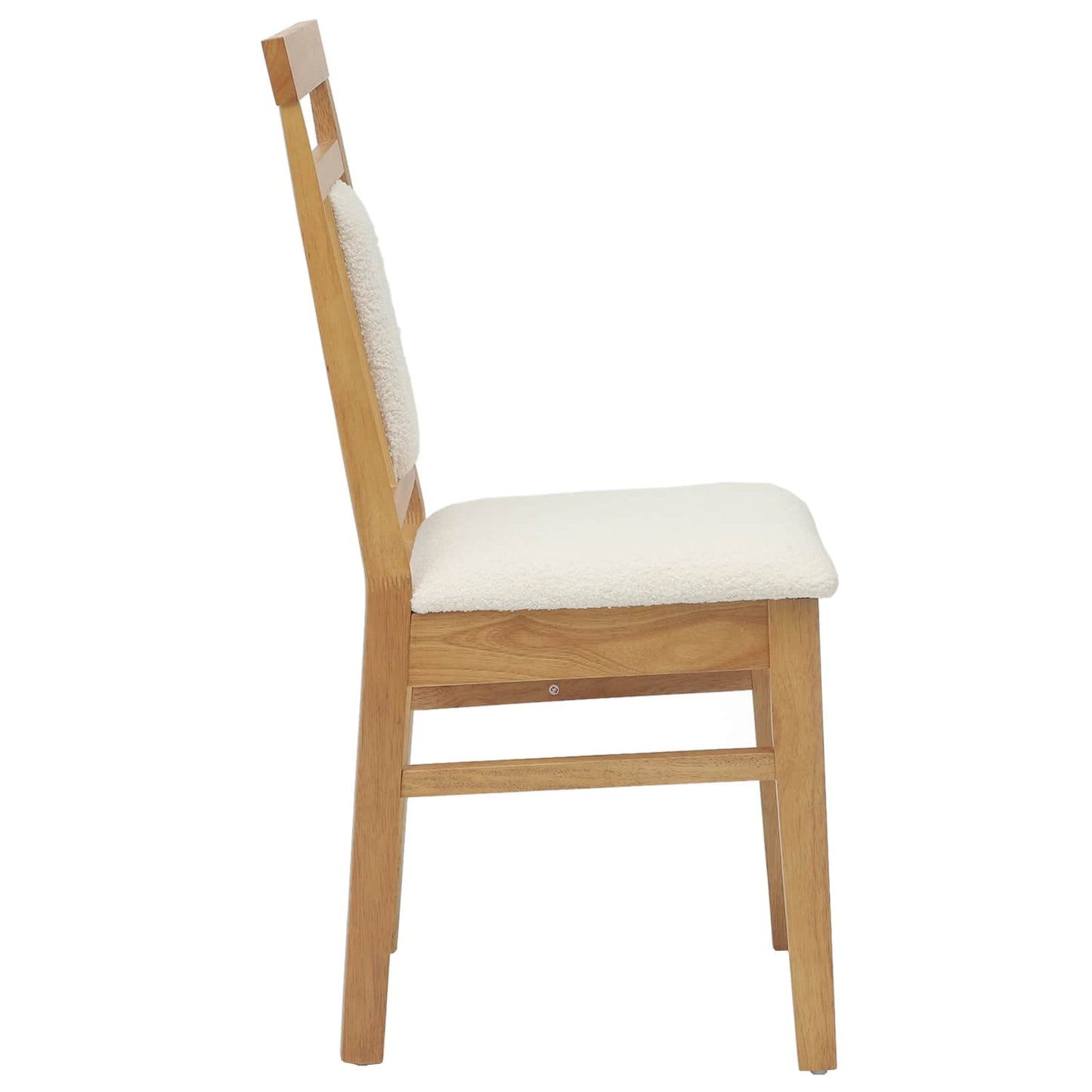 Eetkamerstoel 2 pcs Natuurlijk en Licht Massief Hout