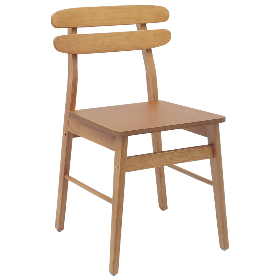 Eetkamerstoel 2 pcs Naturel Massief Hout