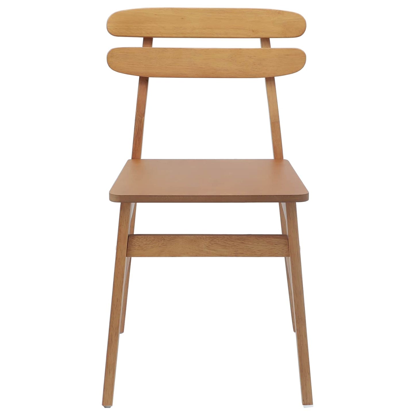 Eetkamerstoel 2 pcs Naturel Massief Hout