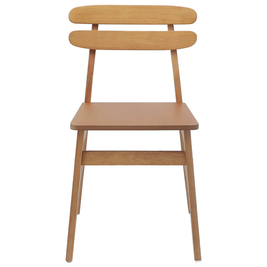 Eetkamerstoel 2 pcs Naturel Massief Hout