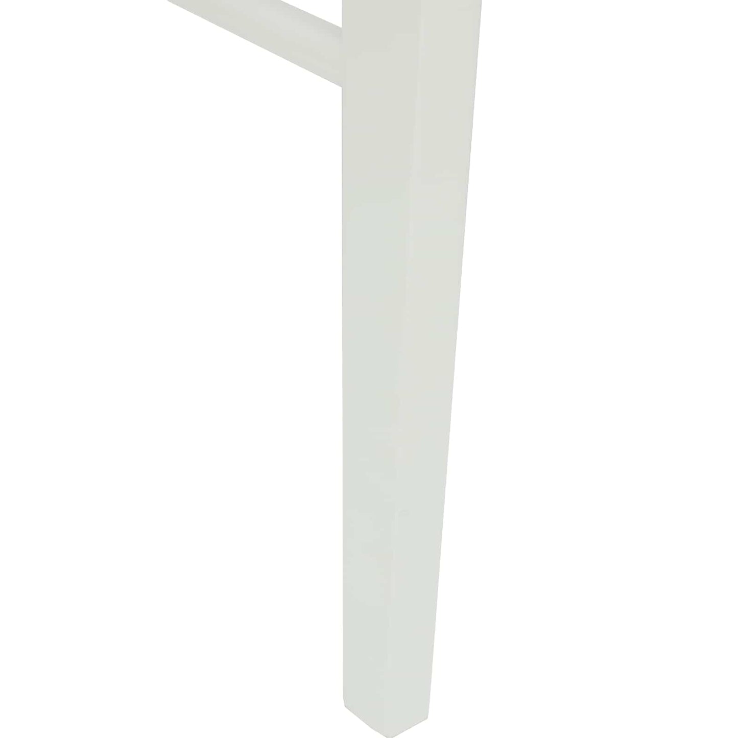 Eetkamerstoel 2 Pcs Massief Rubberhout Wit en bruin