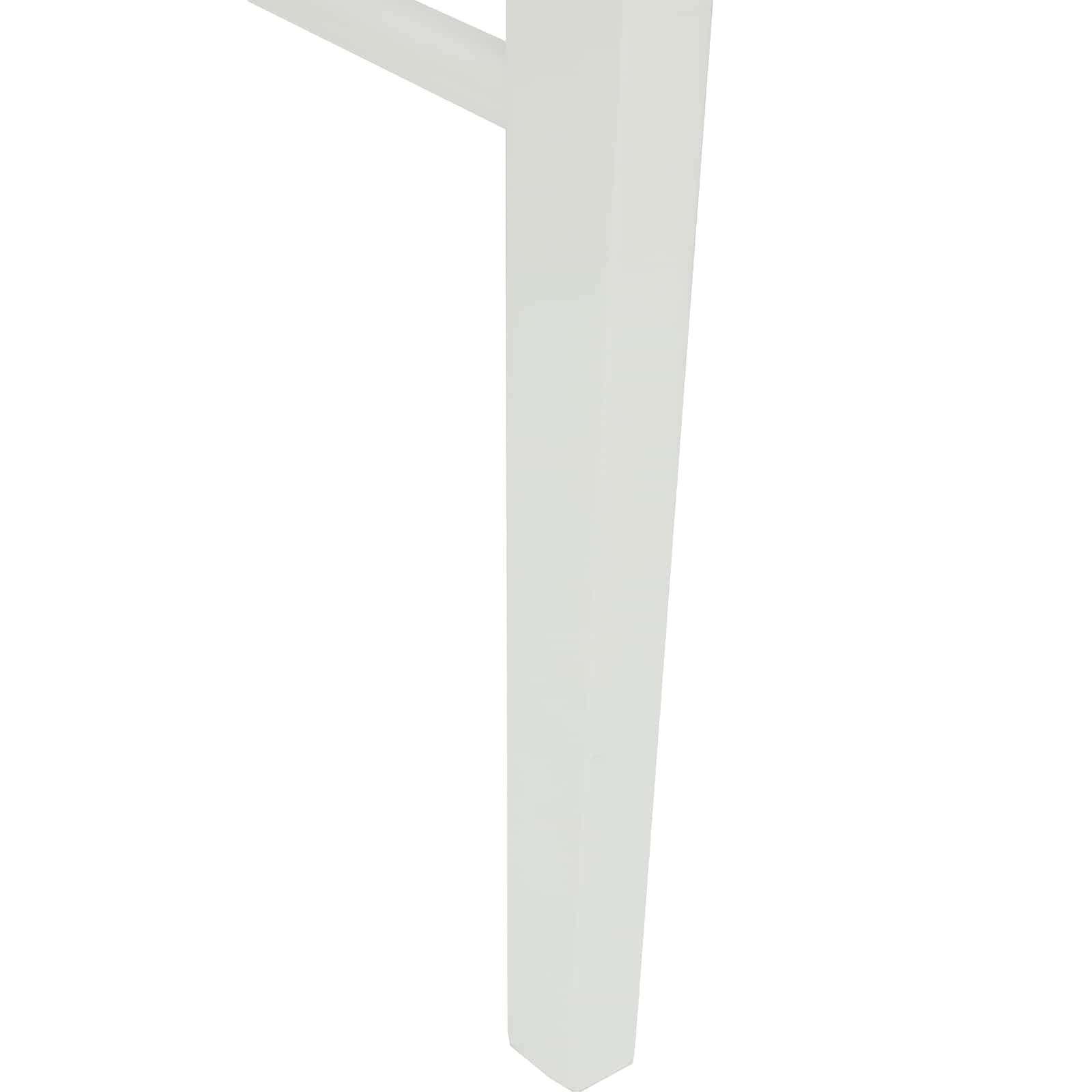 Eetkamerstoel 2 Pcs Massief Rubberhout Wit en bruin