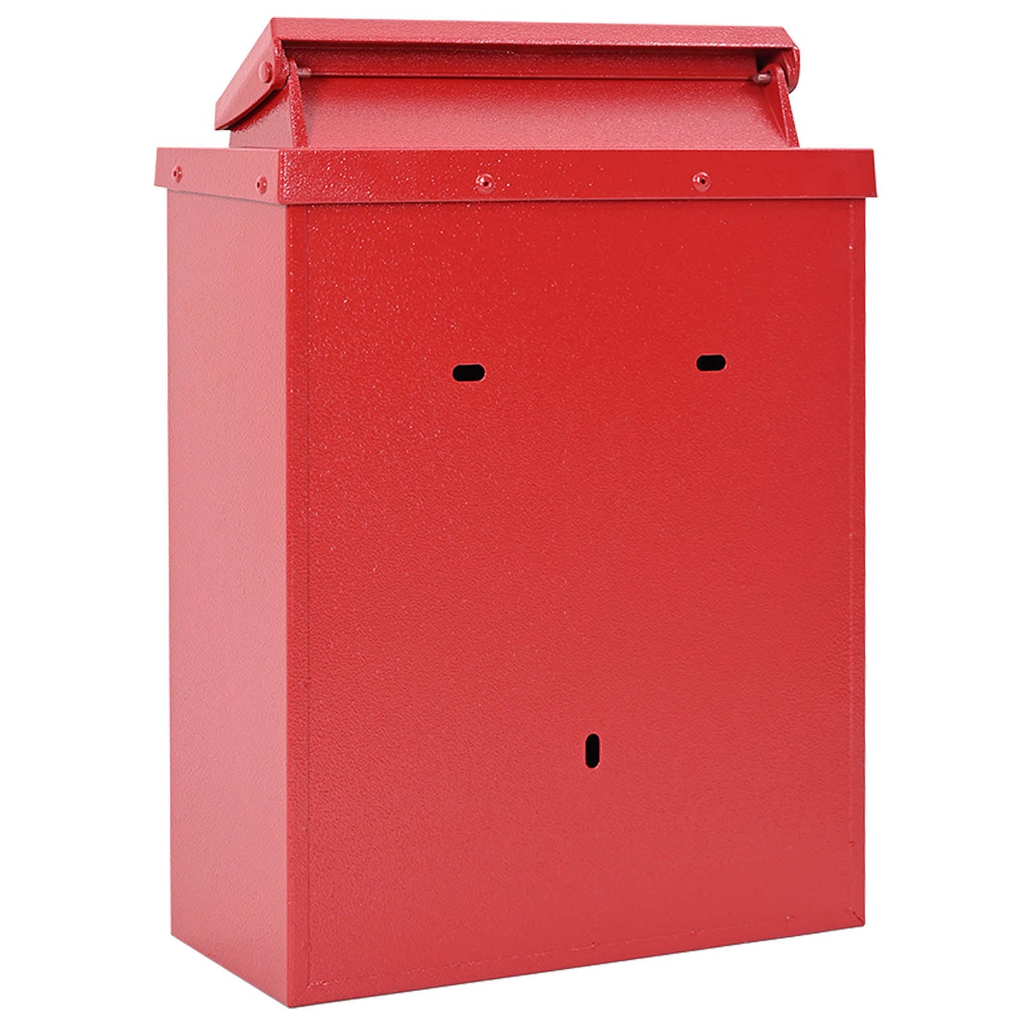 Wandgemonteerde brievenbus met opslag Rood 29 x 13 x 41 cm