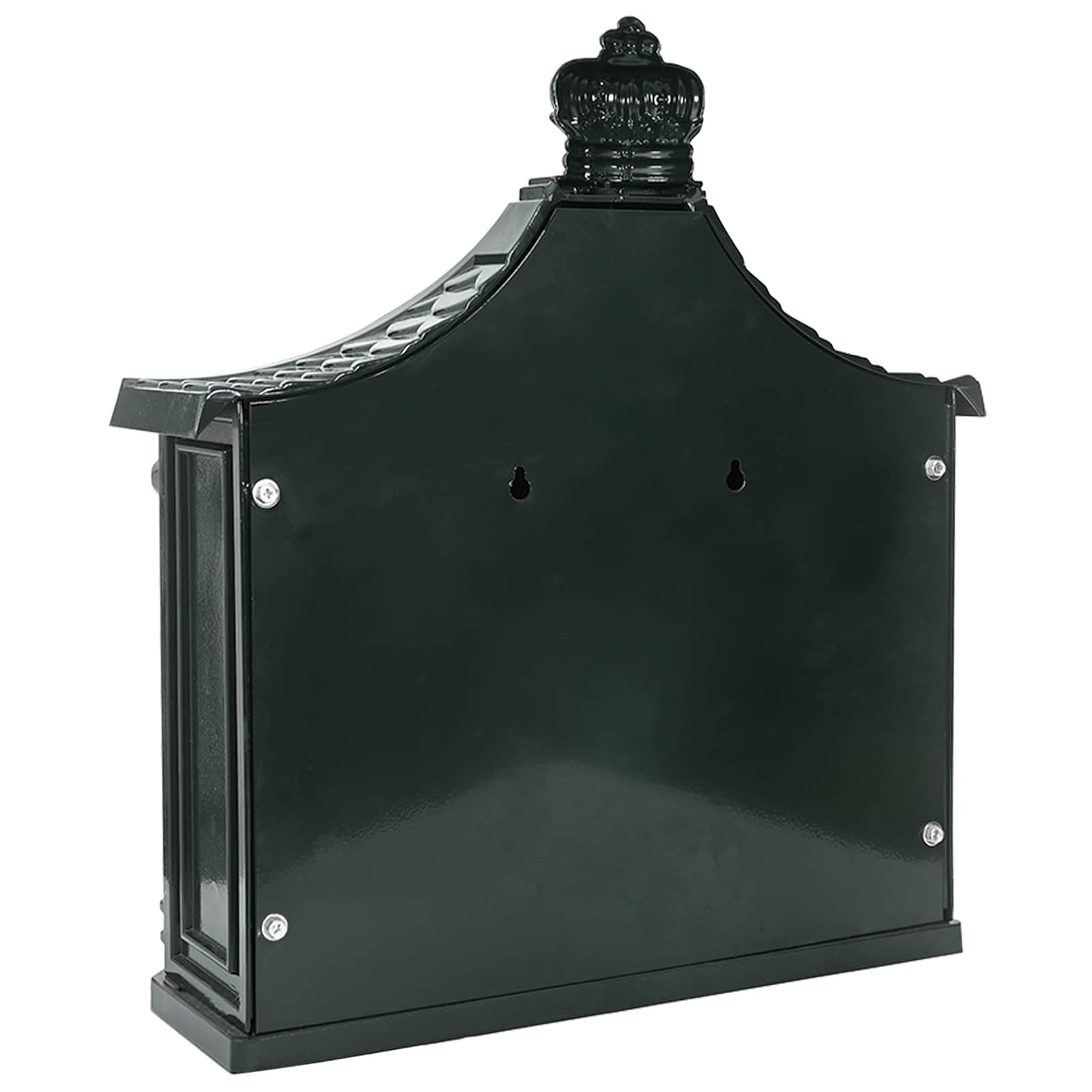 Wandgemonteerde brievenbus met opslag Groen 40.5 x 15.5 x 44 cm