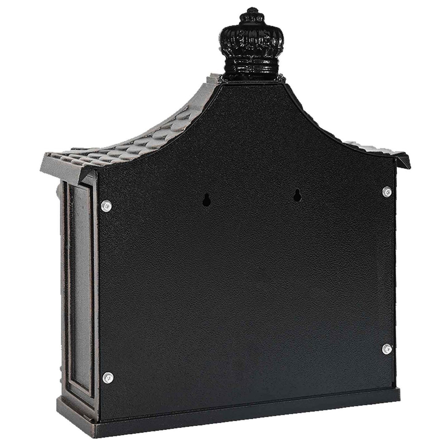 Wandgemonteerde brievenbus met opslag Brons 40.5 x 15.5 x 44 cm